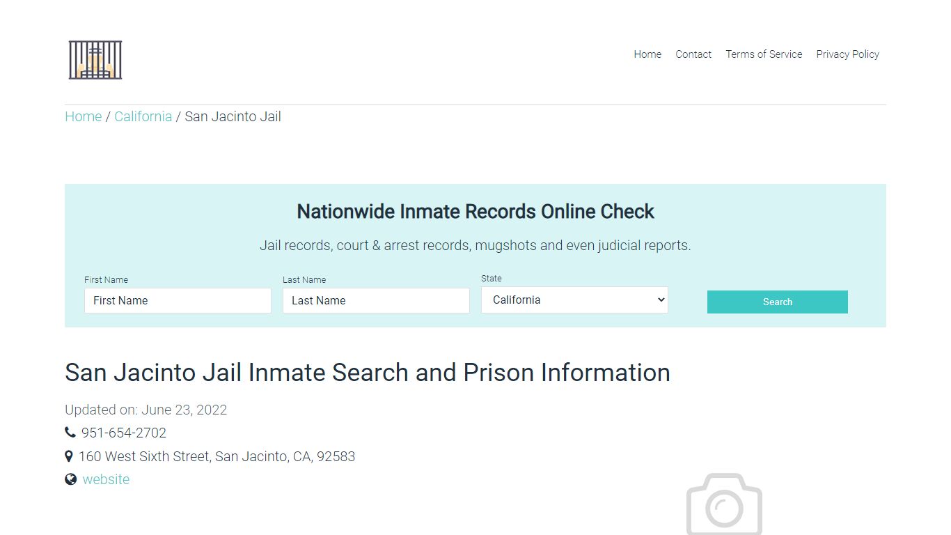 San Jacinto Jail Inmate Search and Prison Information